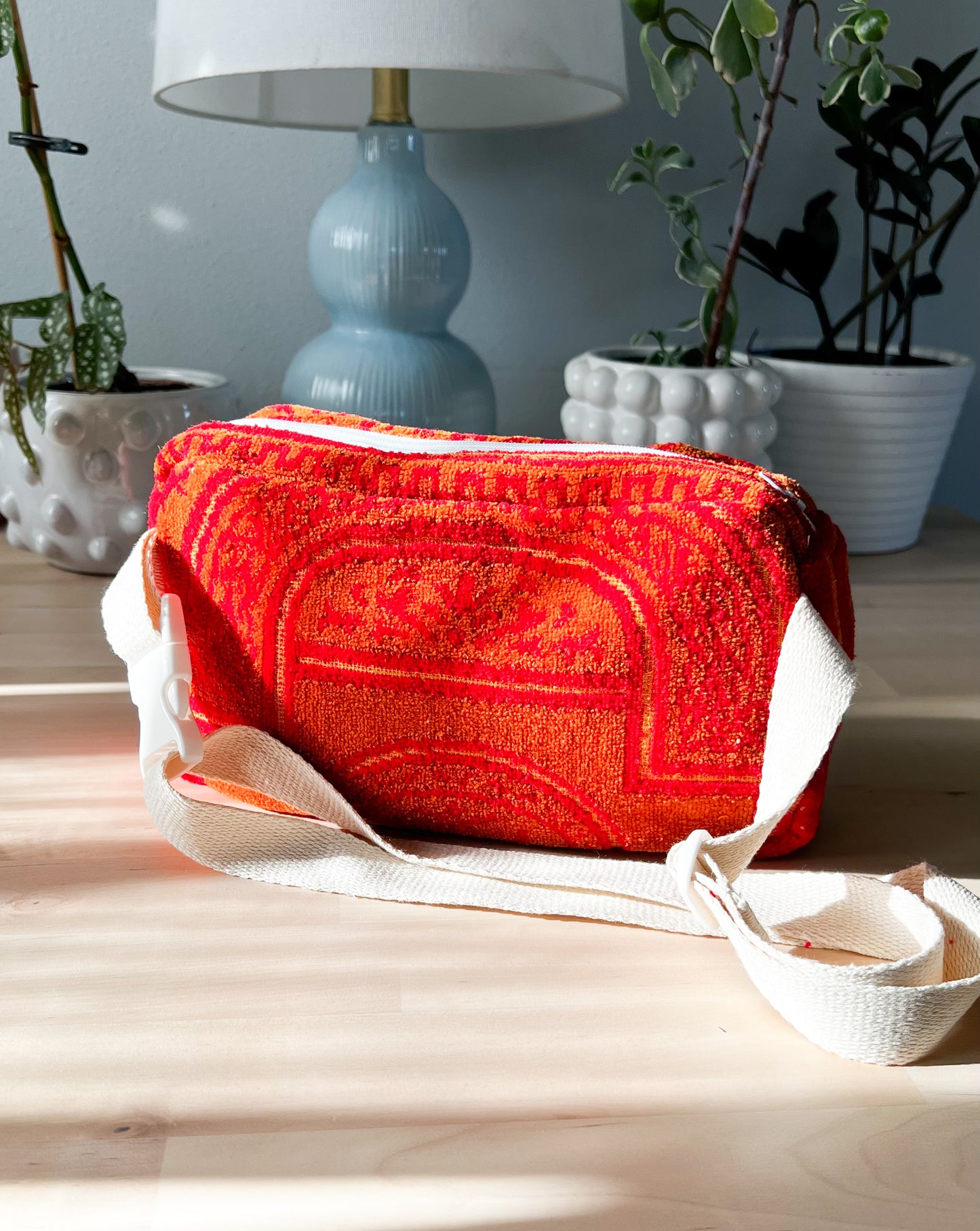 red and orange bum bag - 1 pocket