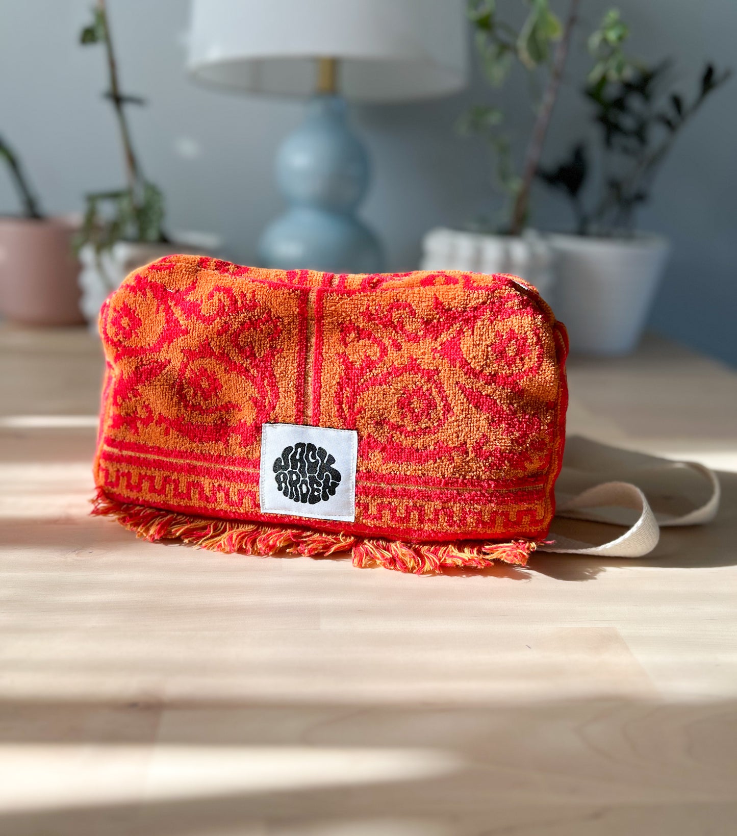 red and orange bum bag - 1 pocket