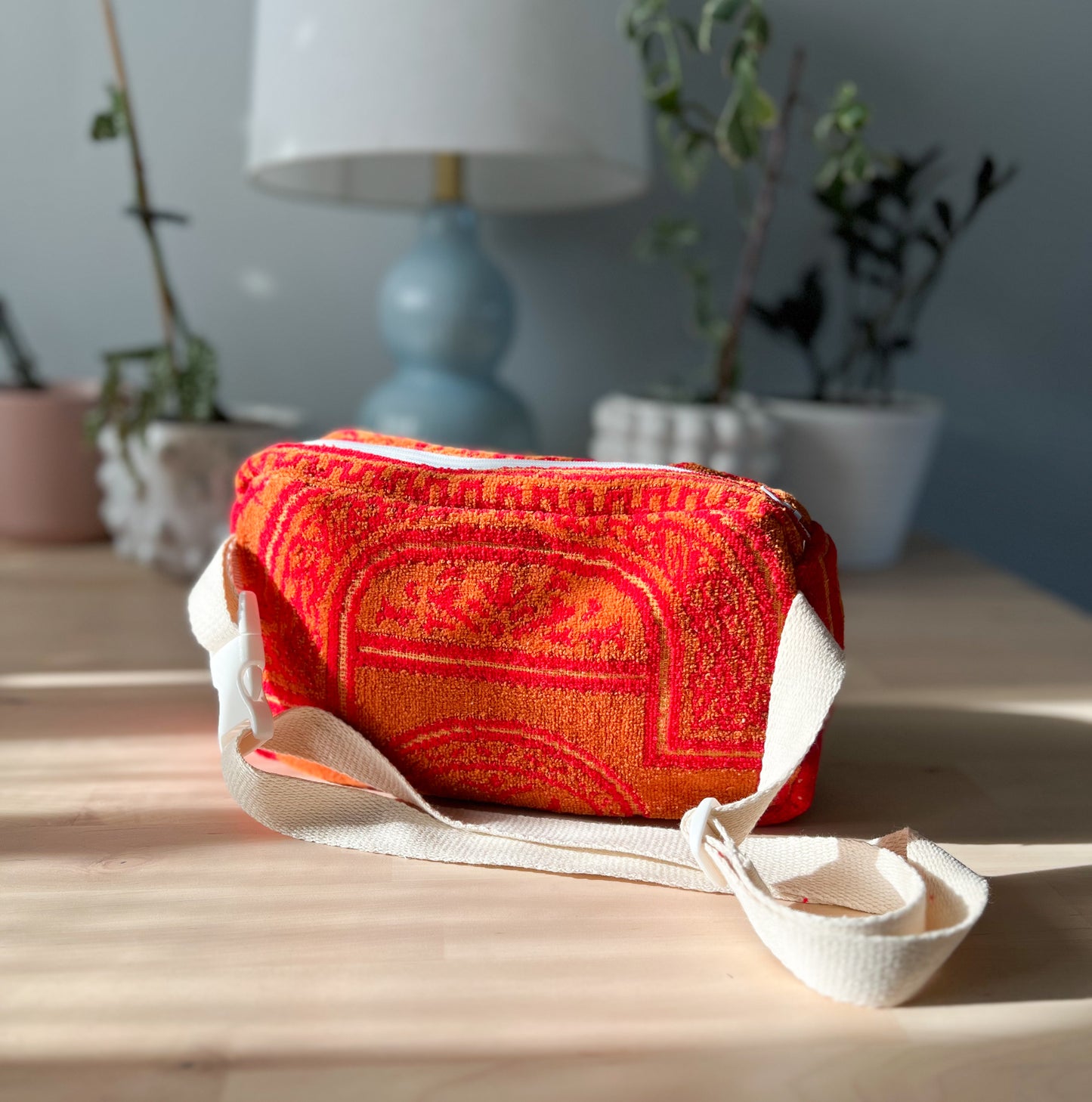 red and orange bum bag - 1 pocket