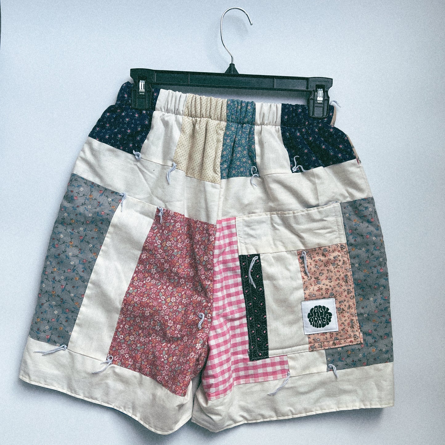 quilt shorts - small