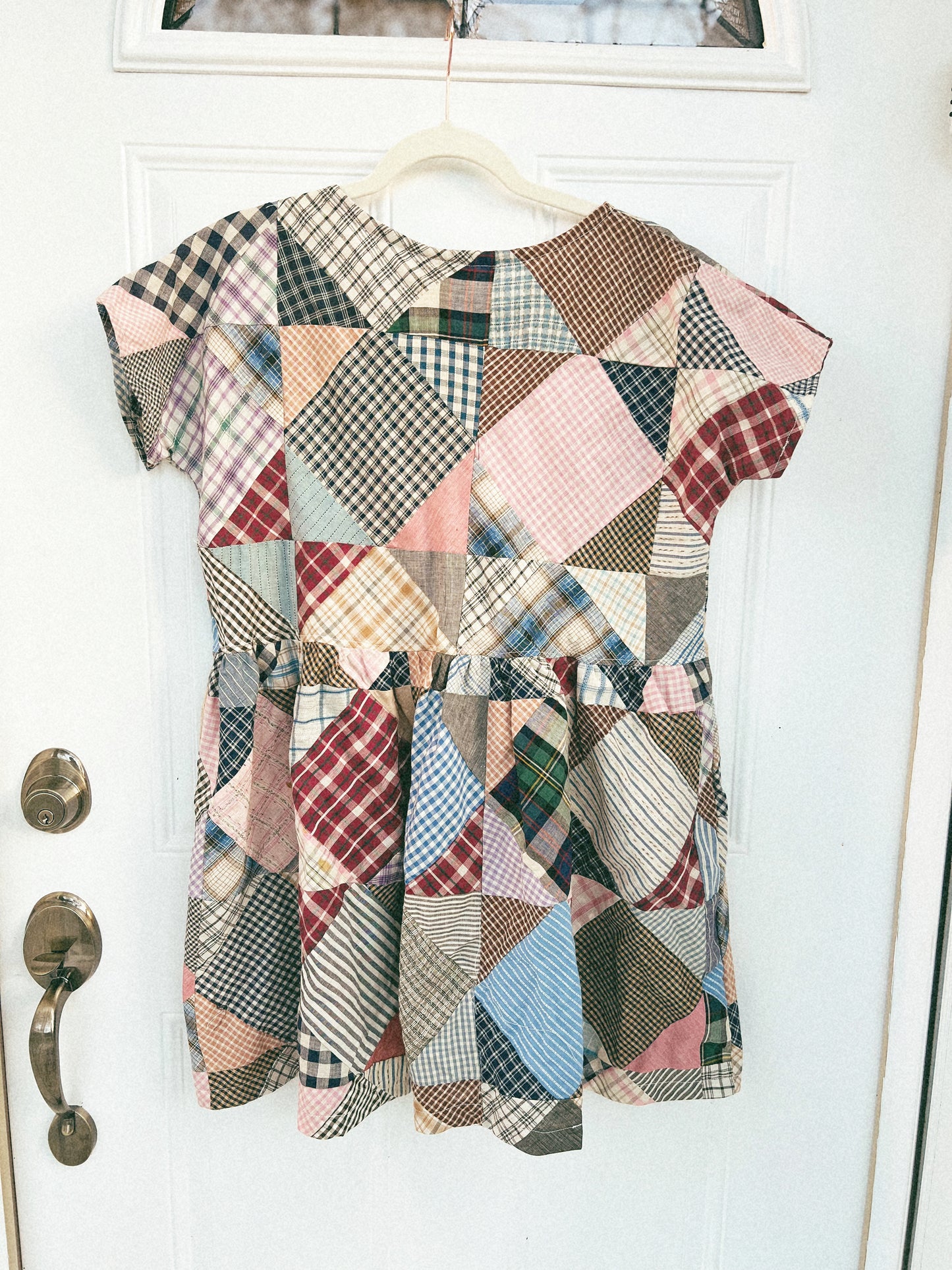 PATCHWORK QUILT TOP DRESS XSMALL